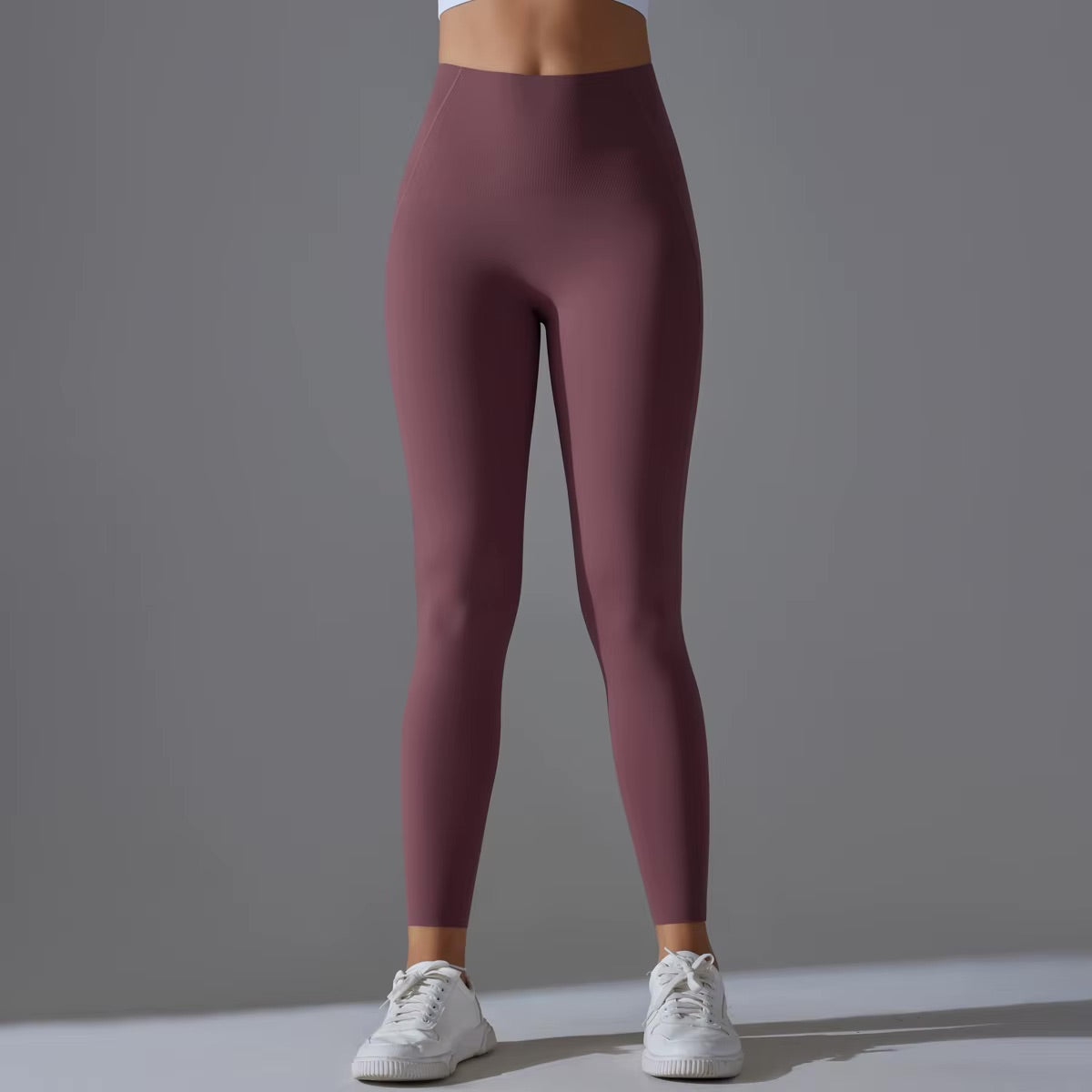 Legging taille haute | Bordeau