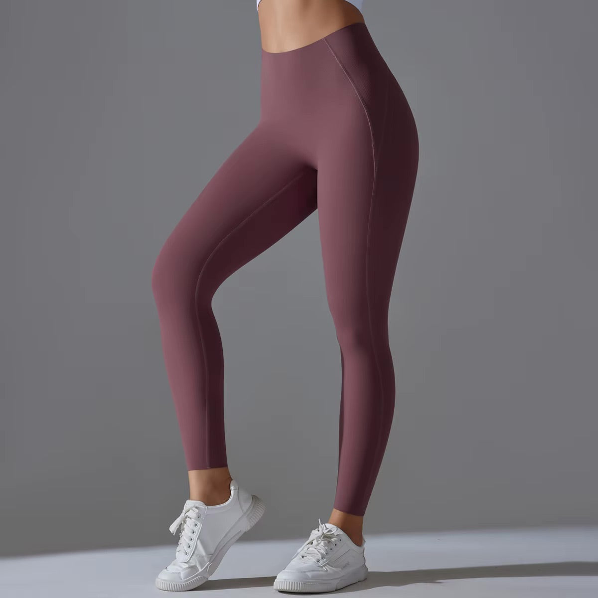 Legging taille haute | Bordeau