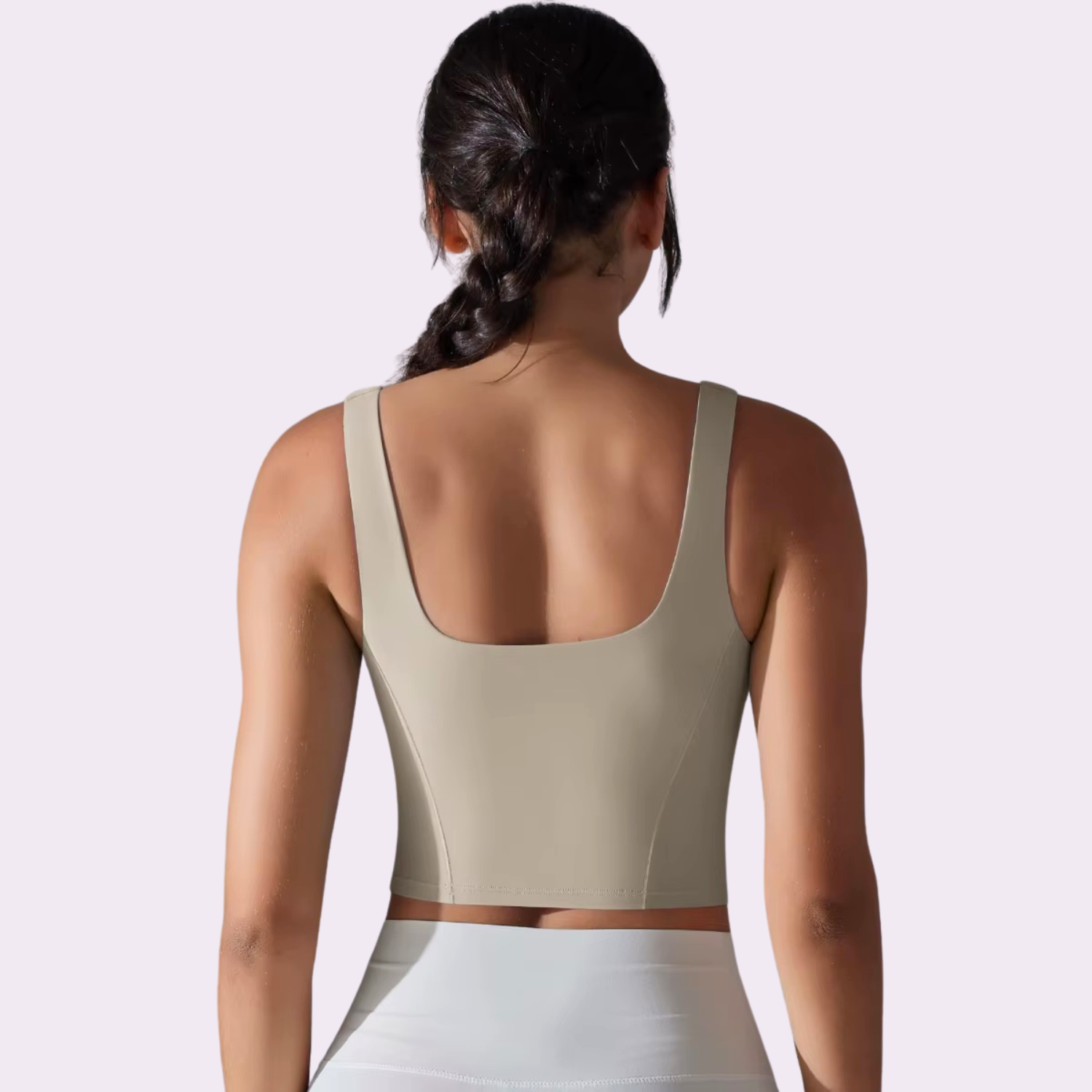 Top à brassière intégrée | Beige