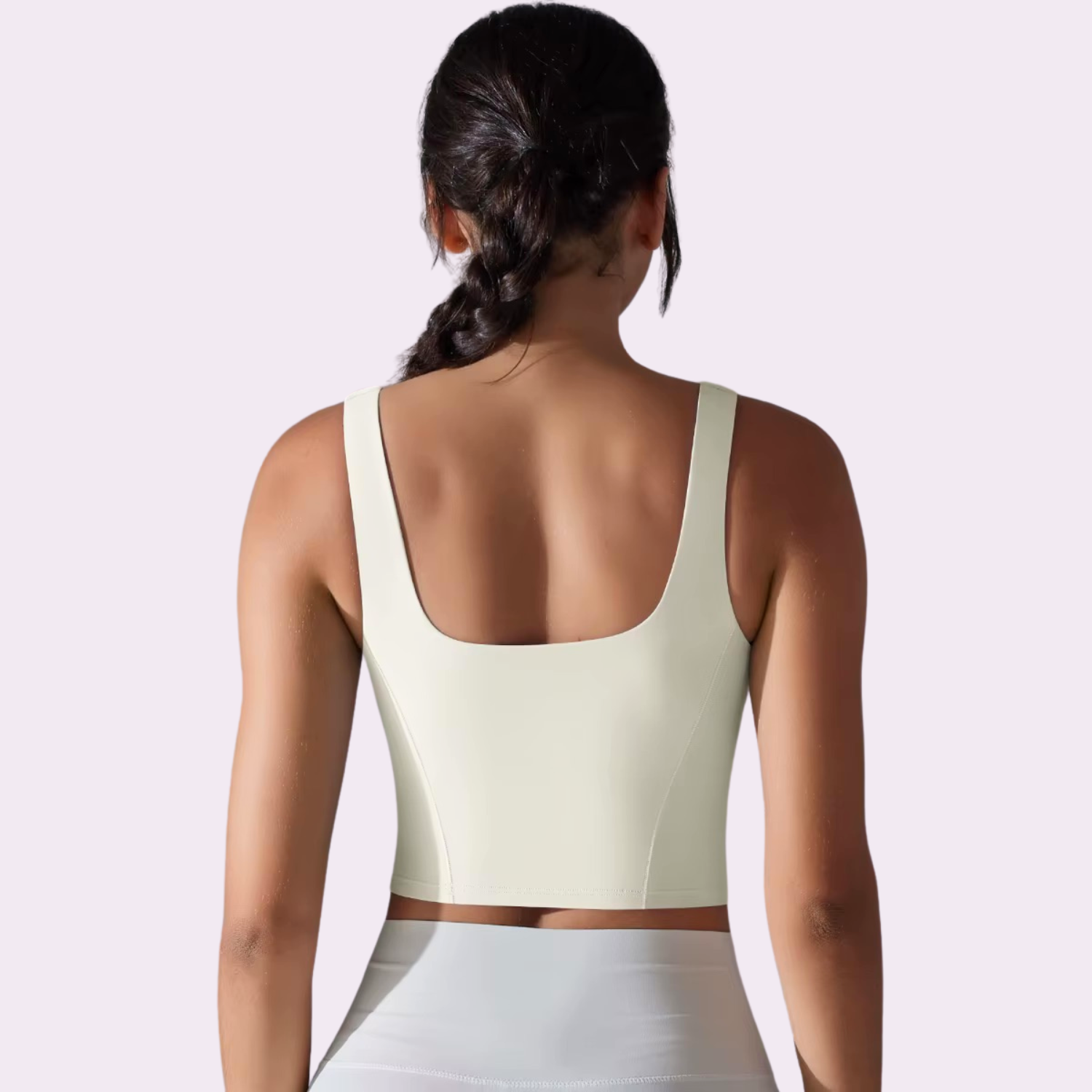 Top à brassière intégrée | Blanche