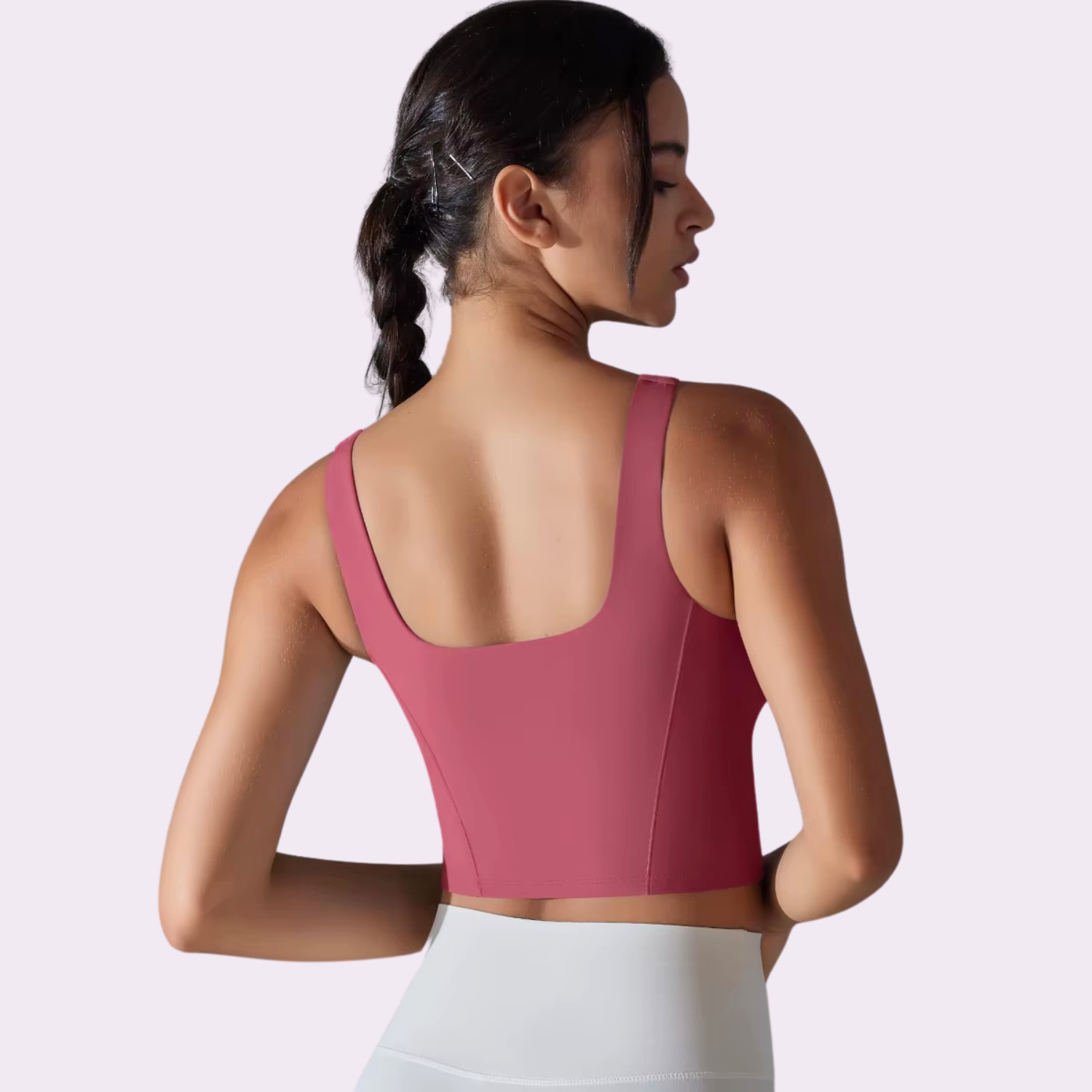 Top à brassière intégrée | Bordeau